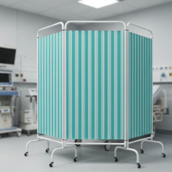 Three Fold Medical Privacy Screen with Wheels – | Balaji Enterprises