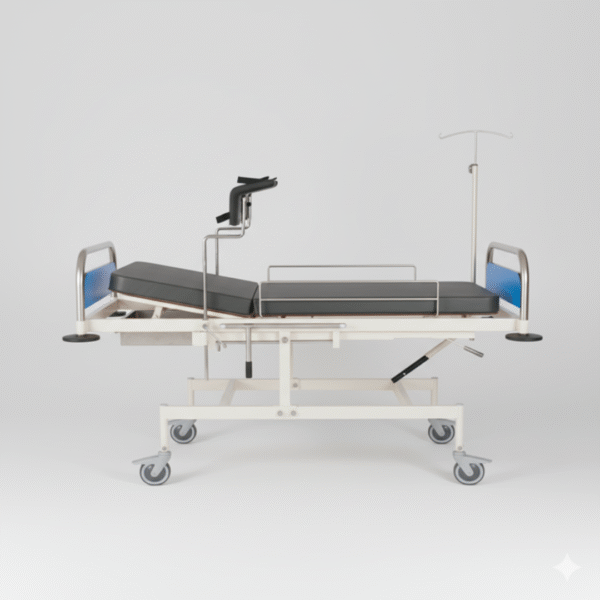 Stainless Steel Delivery Bed – Durable, Adjustable Obstetric Bed for Maternity Care