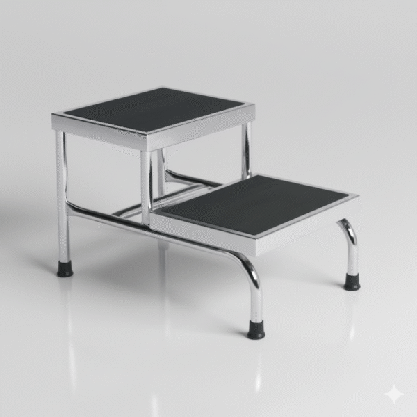 Double Step Stool with Aluminum Tread Flats | Durable & Non-Slip – Balaji Enterprises