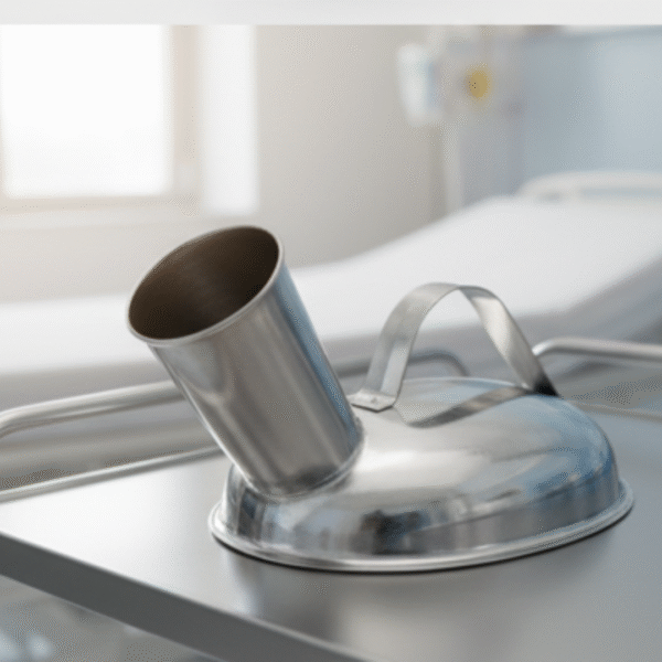 Stainless Steel Urinal Pot | Unisex Hospital Use by Balaji Enterprises