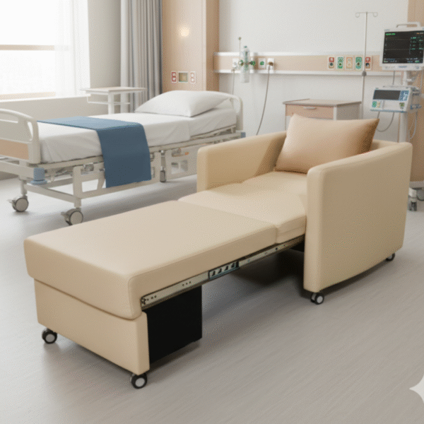Attendant Bed cum Sofa – Premium Convertible Hospital Recliner | Balaji Enterprises