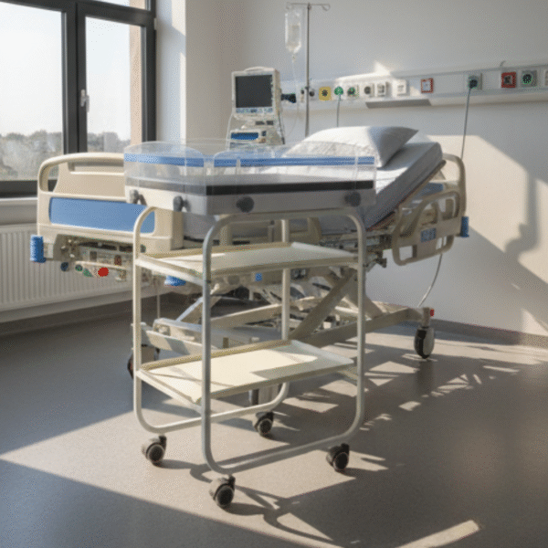 Baby Bassinet with Utility Box & Adjustable Trendlenburg by Balaji Enterprises