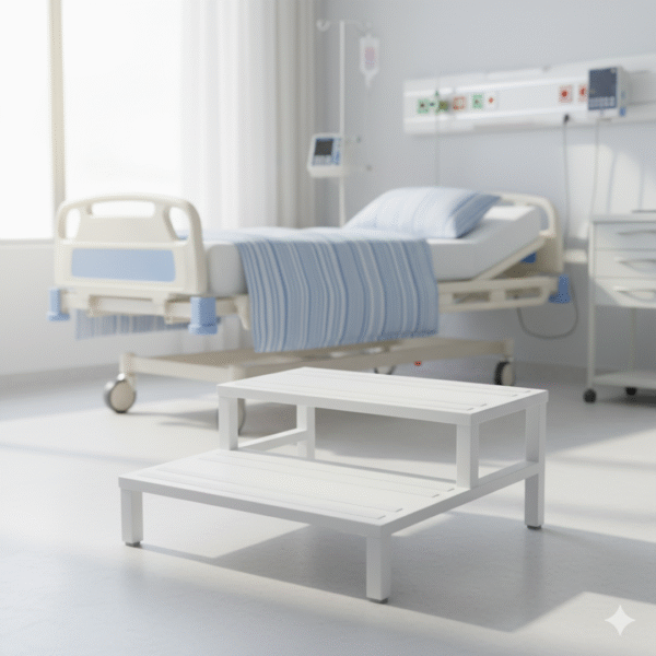 Double Step Stool Stainless Steel | Anti-Slip & Heavy-Duty – Balaji Enterprises